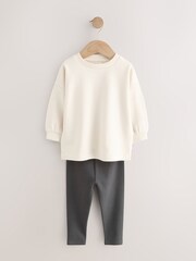 Grey Long Sleeve Top and Leggings Set (3mths-7yrs) - Image 4 of 8