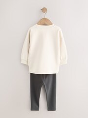 Grey Long Sleeve Top and Leggings Set (3mths-7yrs) - Image 6 of 8