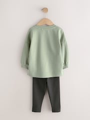 vert - Ensemble haut manches longues et Leggings (3mois-7ans) - Image 3 de 5
