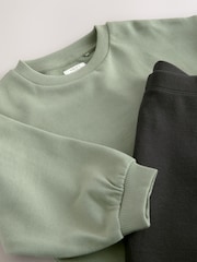 vert - Ensemble haut manches longues et Leggings (3mois-7ans) - Image 4 de 5