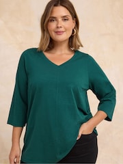 Evans Green V-Neck Slub T-Shirt - Image 1 of 5