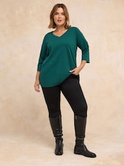 Evans Green V-Neck Slub T-Shirt - Image 2 of 5