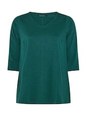 Evans Green V-Neck Slub T-Shirt - Image 5 of 5