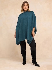 Evans Green Seam Detail Poncho - Image 3 of 5