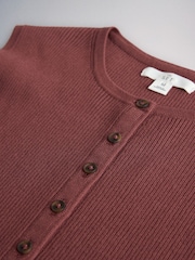The Set 3 Pack Knitted Crew Neck Waistcoats Black/Chocolate Brown/Brick Red - Image 6 of 6