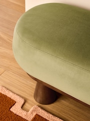 MADE.COM Fern Green Velvet Talvi Bench - Image 3 of 3