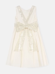 Angel & Rocket Cassidy Elfenbein Kleid mit Pailletten-Schleife - Bild 7 von 8