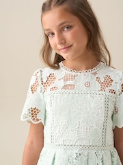 Verde - Angel & Rocket Maeva Mint Lace Dress - Imaginea 4 din 8