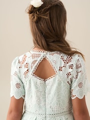 Angel & Rocket Green Maeva Mint Lace Dress - Image 5 of 8