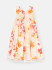 Angel & Rocket Cream April Organza Overlay Print Dress - Image 6 of 7
