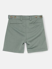 Angel & Rocket Green Benjamin Pleat Front Smart Shorts - Image 4 of 5