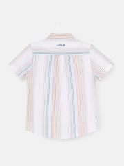Angel & Rocket Grey Cole Seersucker Stripe Shirt - Image 6 of 7