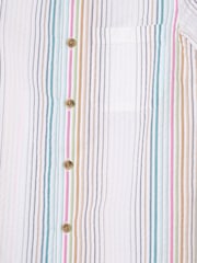 Angel & Rocket Grey Cole Seersucker Stripe Shirt - Image 7 of 7