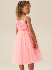 Angel & Rocket Pink Rosie Embellished Flower Dress - Image 5 of 8