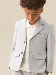 Angel & Rocket Grey Luca Smart Textured Blazer - Image 9 of 14