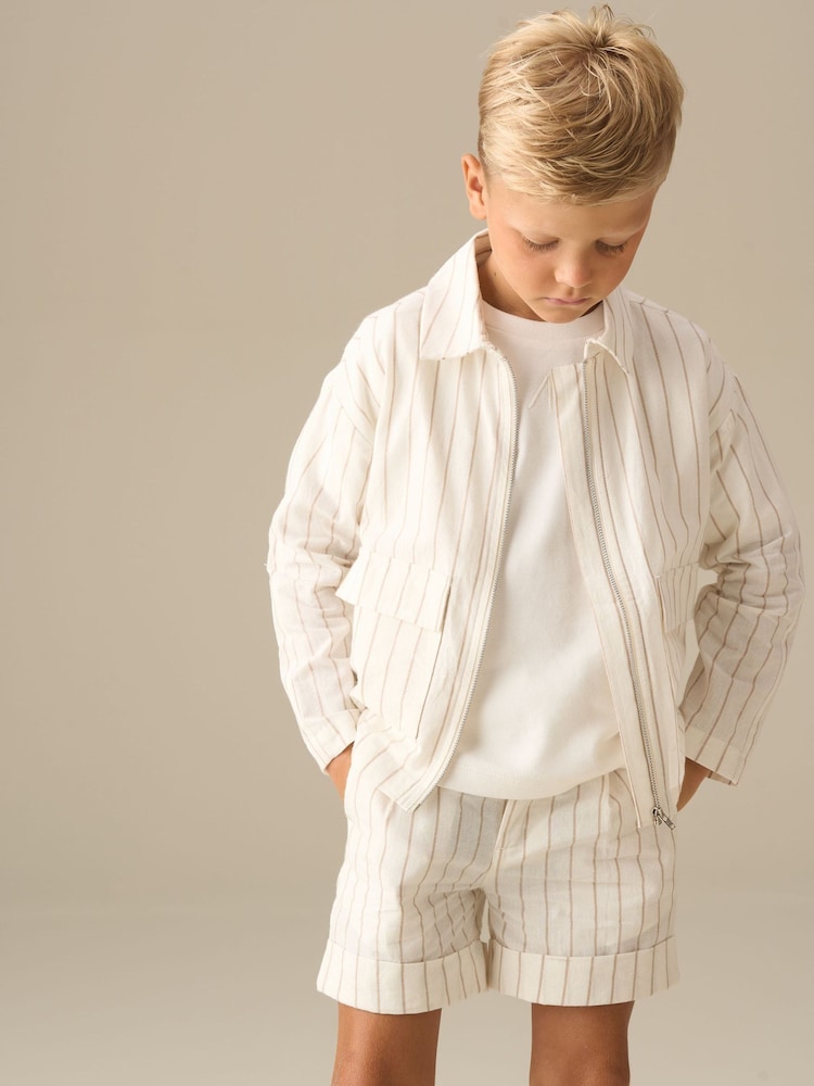 Angel & Rocket Jake Ticking Stripe Jacket - صورة 1 من 7 Angel & Rocket Jake Ticking Stripe Jacket - صورة 1 من 7