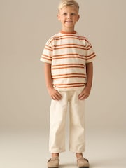 Angel & Rocket Cream Louie Stone Slim Fit Chinos - Image 3 of 5