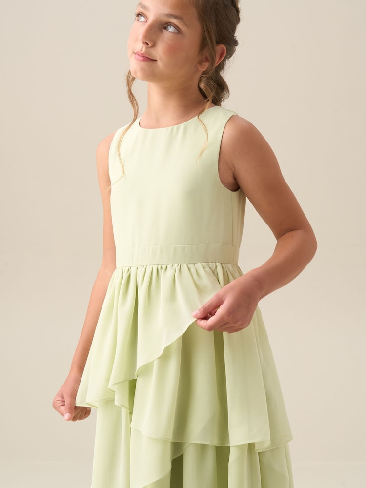 sachin and babi light blue dress MINE Womens Sage Green Tiered Maxi Dress Size M Boho Spaghetti Strap Flowy