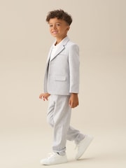 Angel & Rocket Grey Luca Tapered Fit Suit Trousers - Image 4 of 7