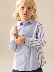Angel & Rocket Blue Miles Cut & Sew Stripe Shirt - Image 3 of 5