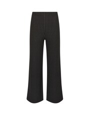 M&Co Black Petite Pinstripe Wide Leg Trousers - Image 5 of 5