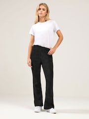 M&Co Black Petite Cord Kickflare Trousers - Image 2 of 5