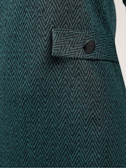 M&Co Green Petite 3/4 Sleeve Tunic Dress - Image 4 of 5