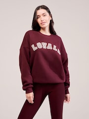LOVALL Red Heavyweight Oversized Sweatshirt - Image 2 of 5