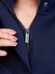 LOVALL Blue Heavyweight Quarter Zip Sweatshirt - Image 4 of 5