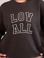LOVALL Brown Heavyweight Oversized Sweatshirt - Image 4 of 5