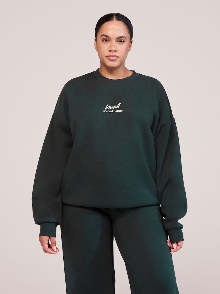 LOVALL Green ALL SZN Oversized Sweatshirt - Image 1 of 5