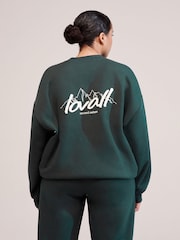 LOVALL Green ALL SZN Oversized Sweatshirt - Image 2 of 5