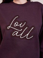 LOVALL Red All SZN Oversized Sweatshirt - Image 3 of 5