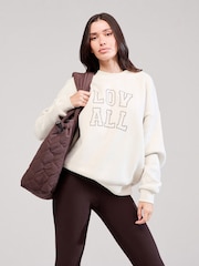 LOVALL Natural Heavyweight Oversized Sweatshirt - Image 1 of 5