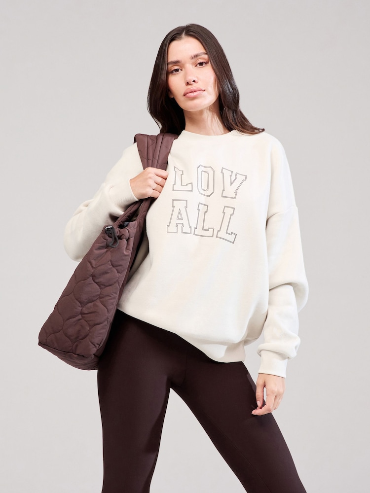 LOVALL Natural Heavyweight Oversized Sweatshirt - Image 1 of 5
