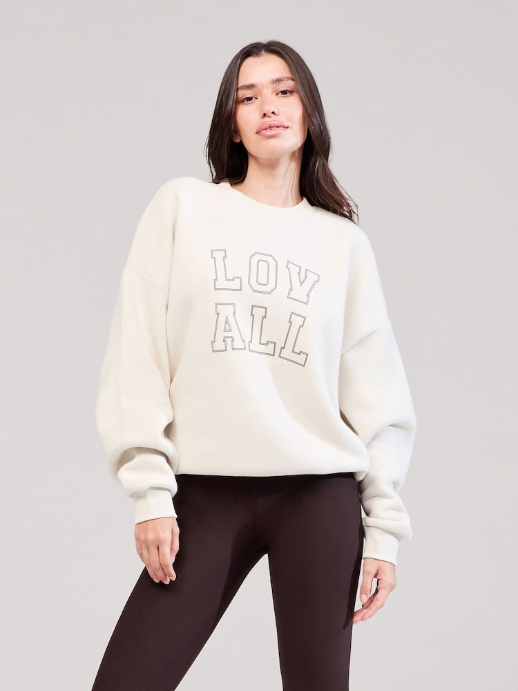 LOVALL Natural Heavyweight Oversized Sweatshirt - Image 2 of 5