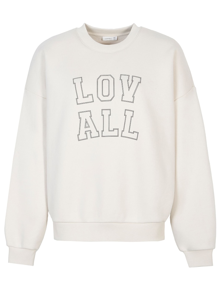 LOVALL Natural Heavyweight Oversized Sweatshirt - Image 5 of 5