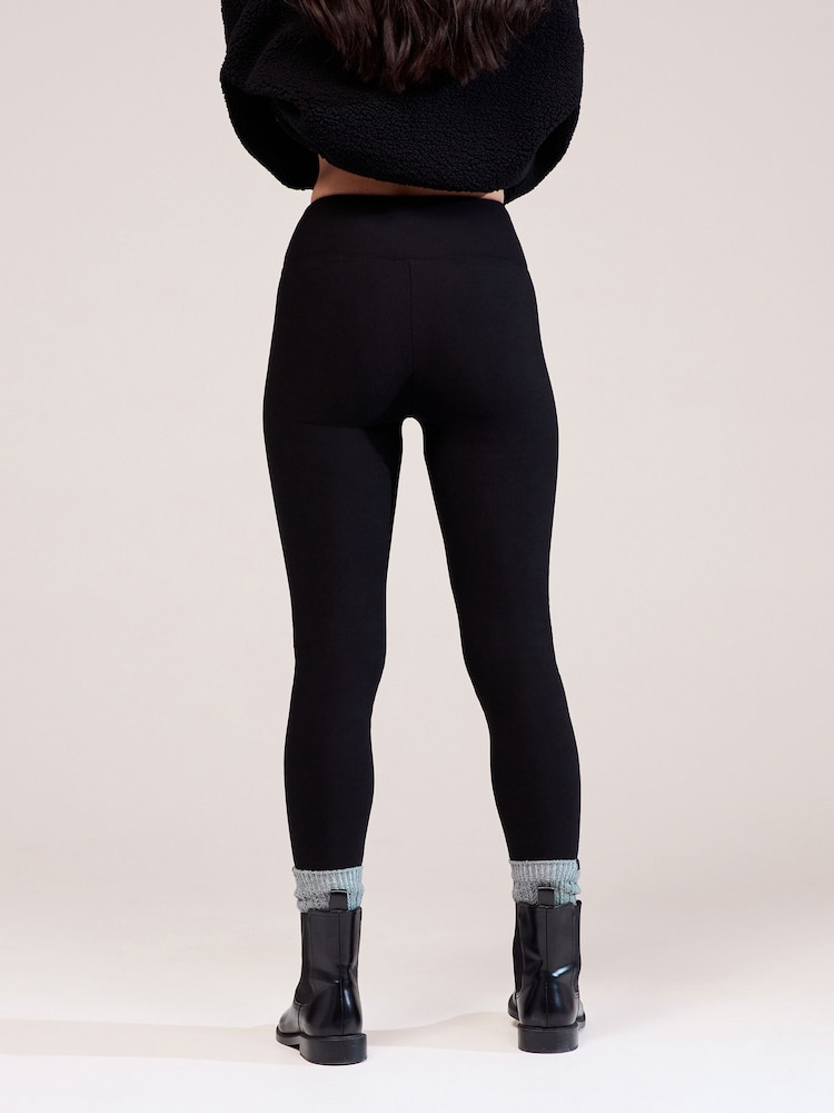 LOVALL Black Winter Leggings - Image 2 of 5 LOVALL Black Winter Leggings - Image 2 of 5
