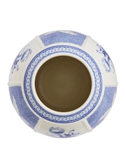 Spode Blue White Italian British Flowers Vase - Image 5 of 6