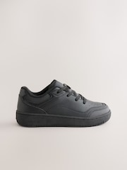 Black Wide Fit (G) Leather Lace-up School Shoes - Image 2 of 5