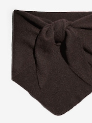 Friends Like These Chocolate Brown Oversized Brushed Triangle Scarf - Image 4 of 5