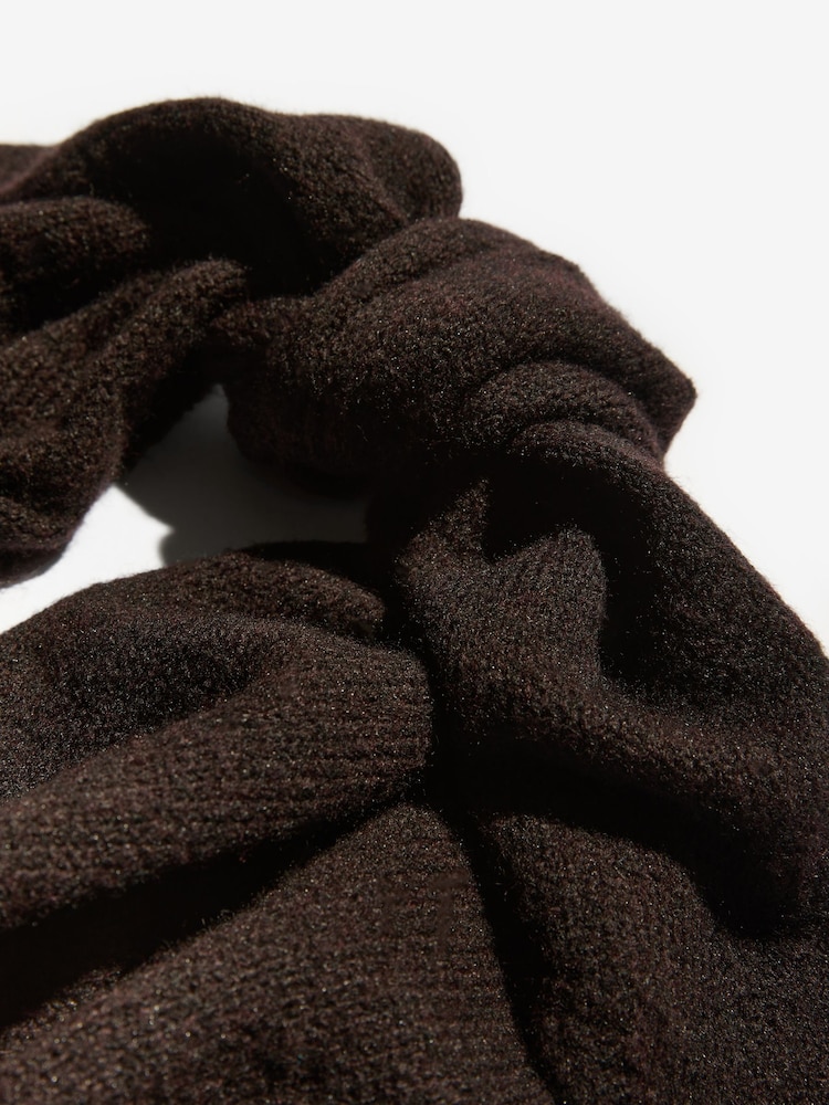 Friends Like These Chocolate Brown Oversized Brushed Triangle Scarf - Image 5 of 5