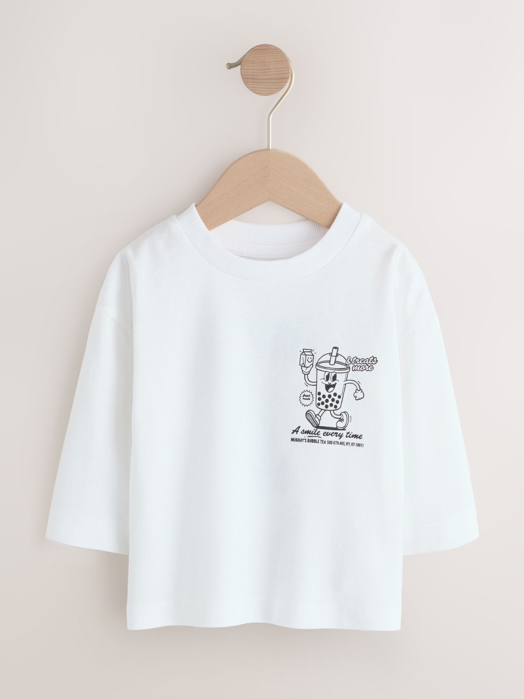 T-shirt à manches longues en jersey avec logo DIESEL
