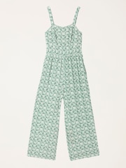 FatFace Ruby Green Fan Geo Petite Jumpsuit - Image 6 of 6