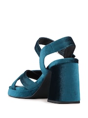 Azul marga - Sandalias de plataforma de cuero Gladiola 2 de Jones Bootmaker - Imagen 3 de 5