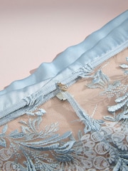 AIYLA Blue Swiss Designed Embroidered Silk Knickers - Bild 6 von 7
