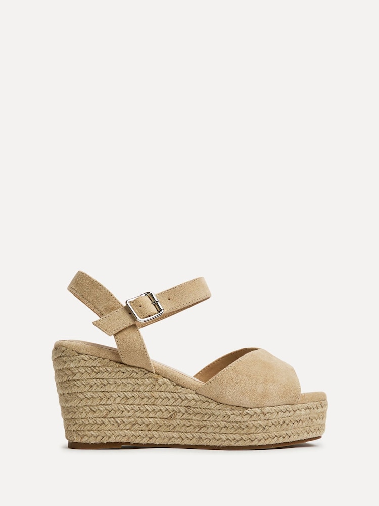 Nude - Linzi Duchess Breite Passform Plateau-Sandalen mit Keilabsätzen - Bild 2 von 5