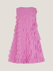 Monsoon Pink Jazzy Scallop Frill Shift Dress - Image 2 of 4