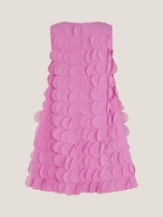 Monsoon Pink Jazzy Scallop Frill Shift Dress - Image 3 of 4