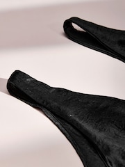 AIYLA Black Lace & Satin Long Slip - Image 9 of 10